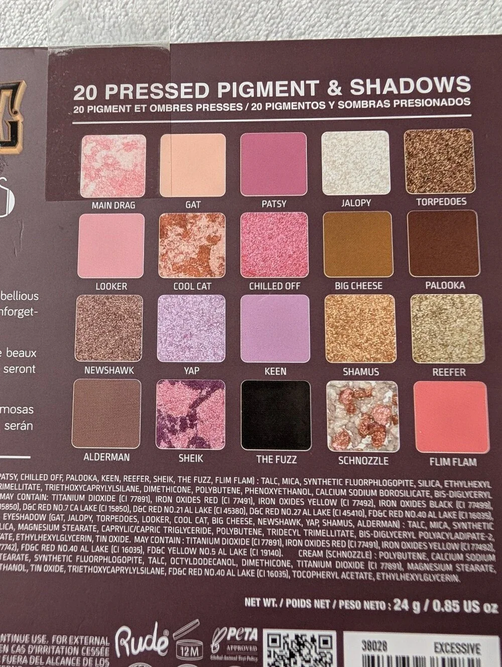 Rude Cosmetics Roaring 20's "Excessive" Pressed Pigments & Eyeshadows NEW - Picture 4 of 7